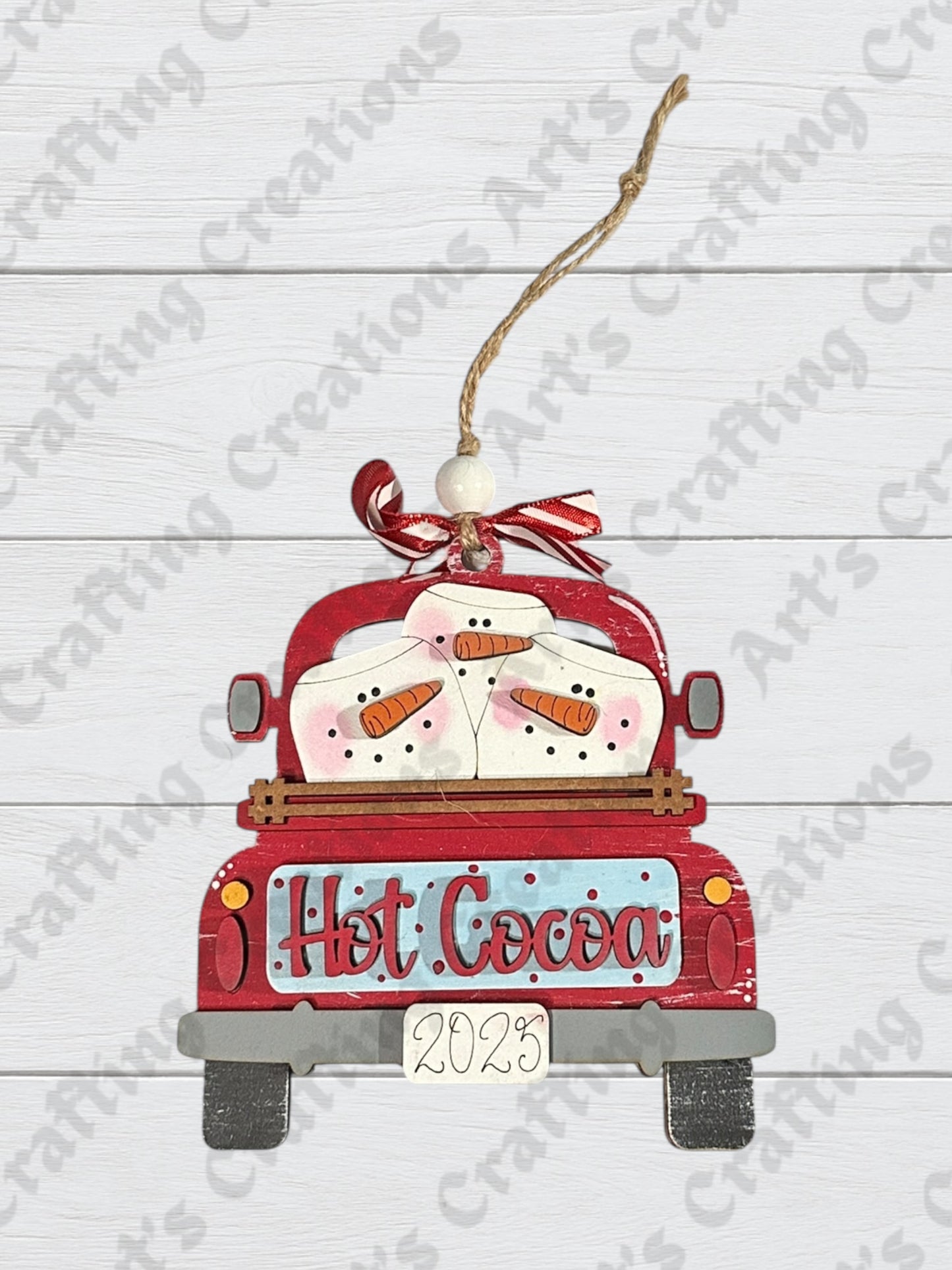 Hot Cocoa Truck Gift Card Holder Ornament