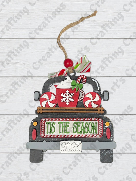 Tis The Season Truck Gift Card Holder Ornament