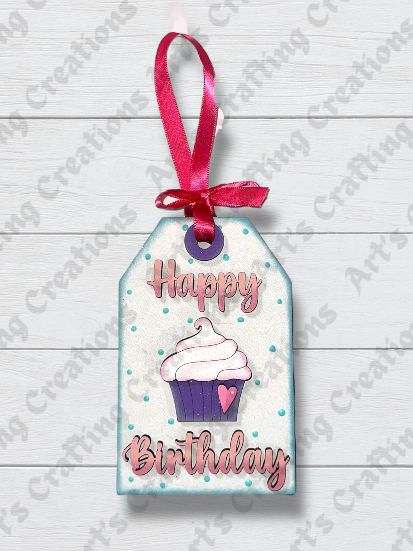 Happy Birthday Cupcake Gift Card Holder