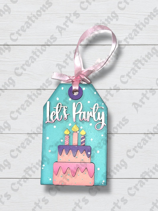 Let’s Party Birthday Gift Card Holder