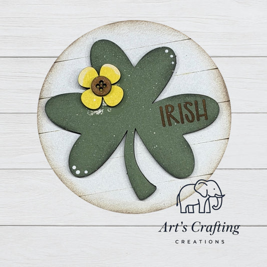 3" Round Insert - Irish Clover - March