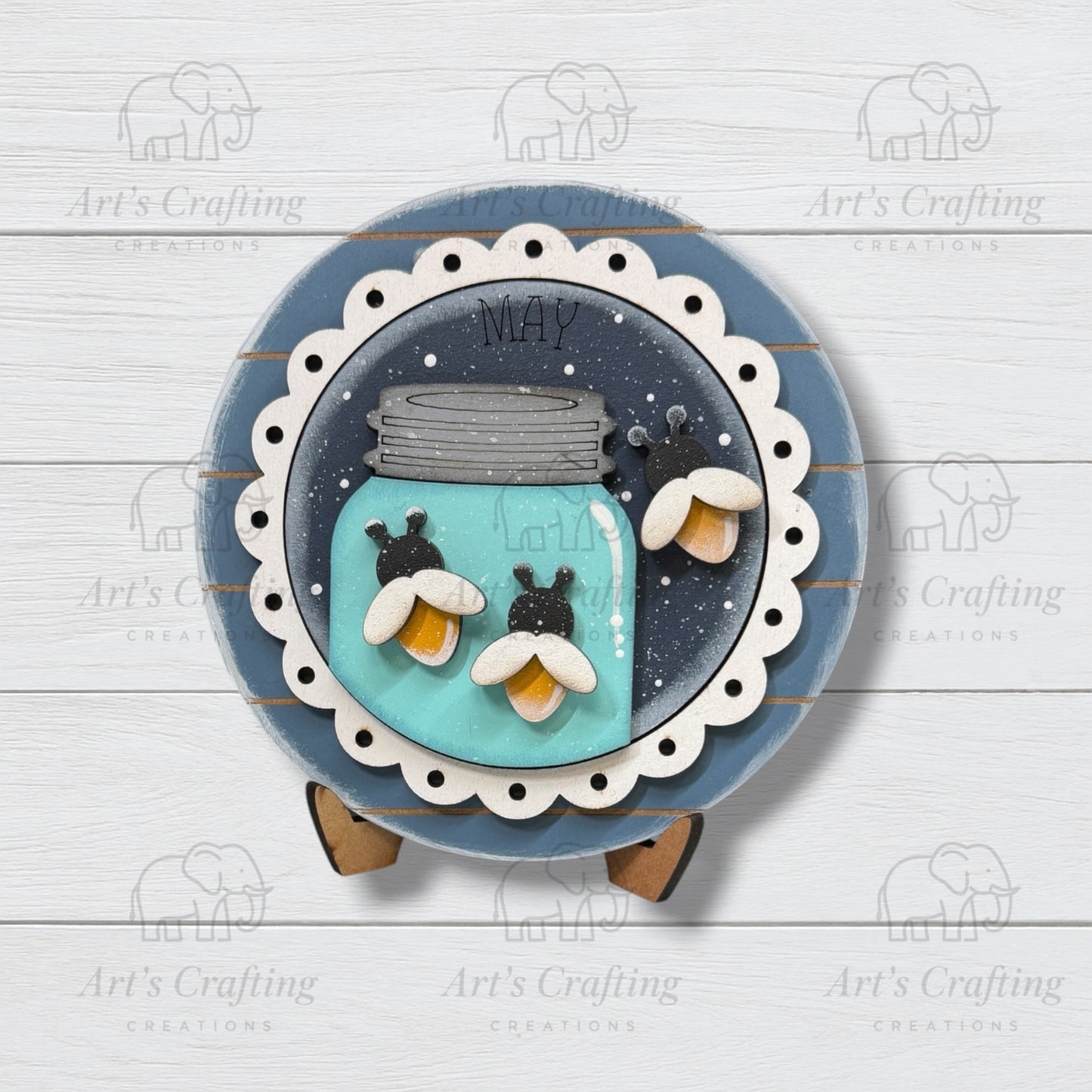 3" Round Insert - Fireflies - May