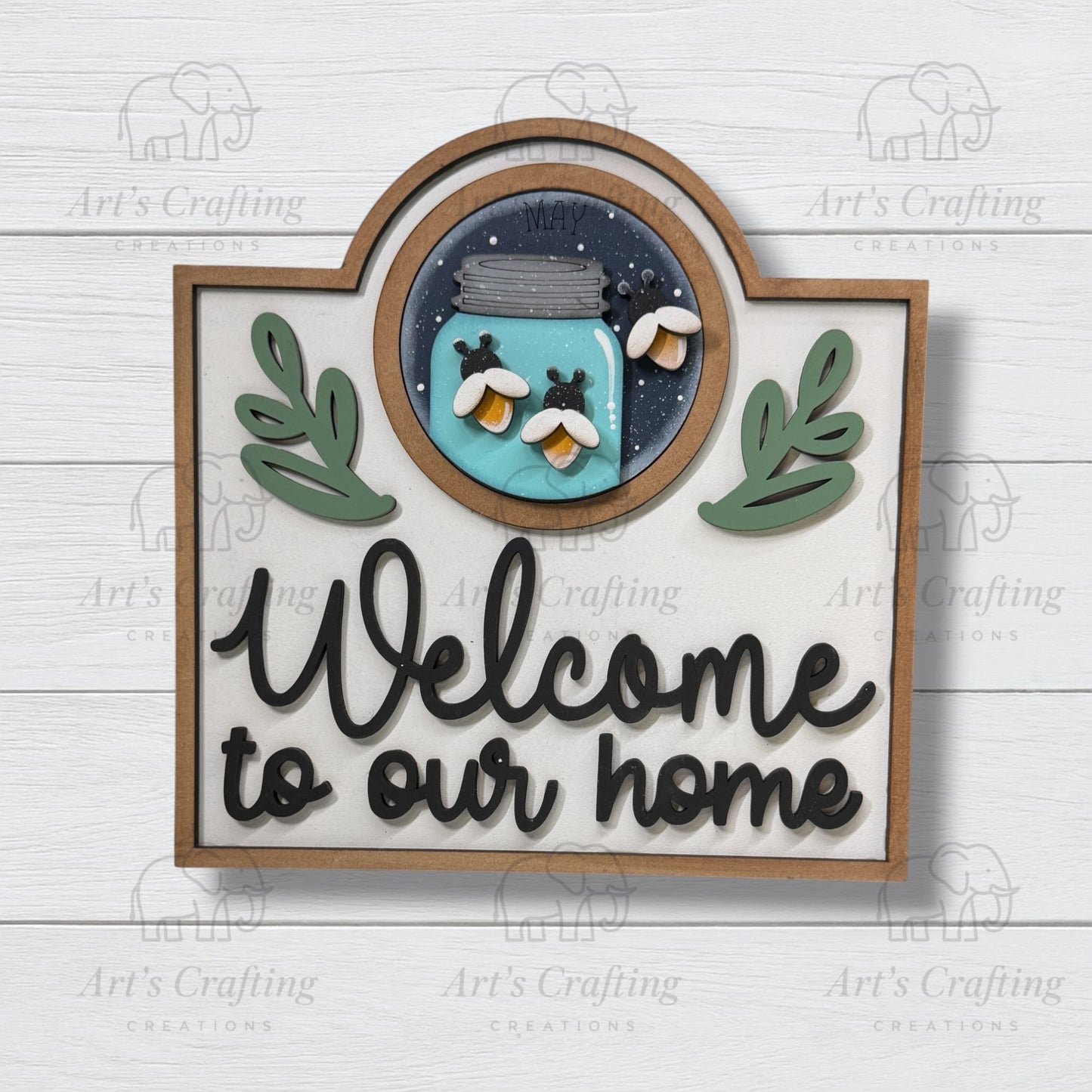 3" Round Insert - Fireflies - May