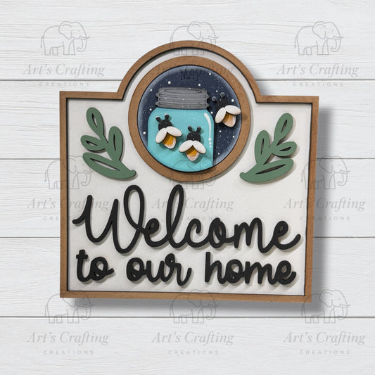 3" Round Insert - Fireflies - May
