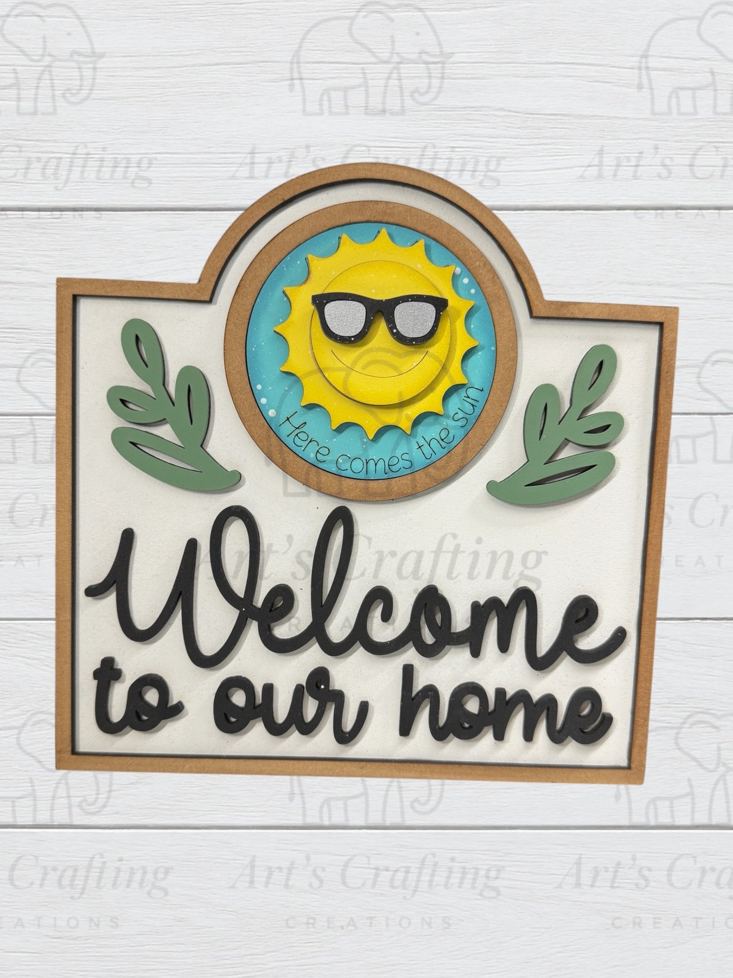 3" Round Insert - Here comes the sun  - July