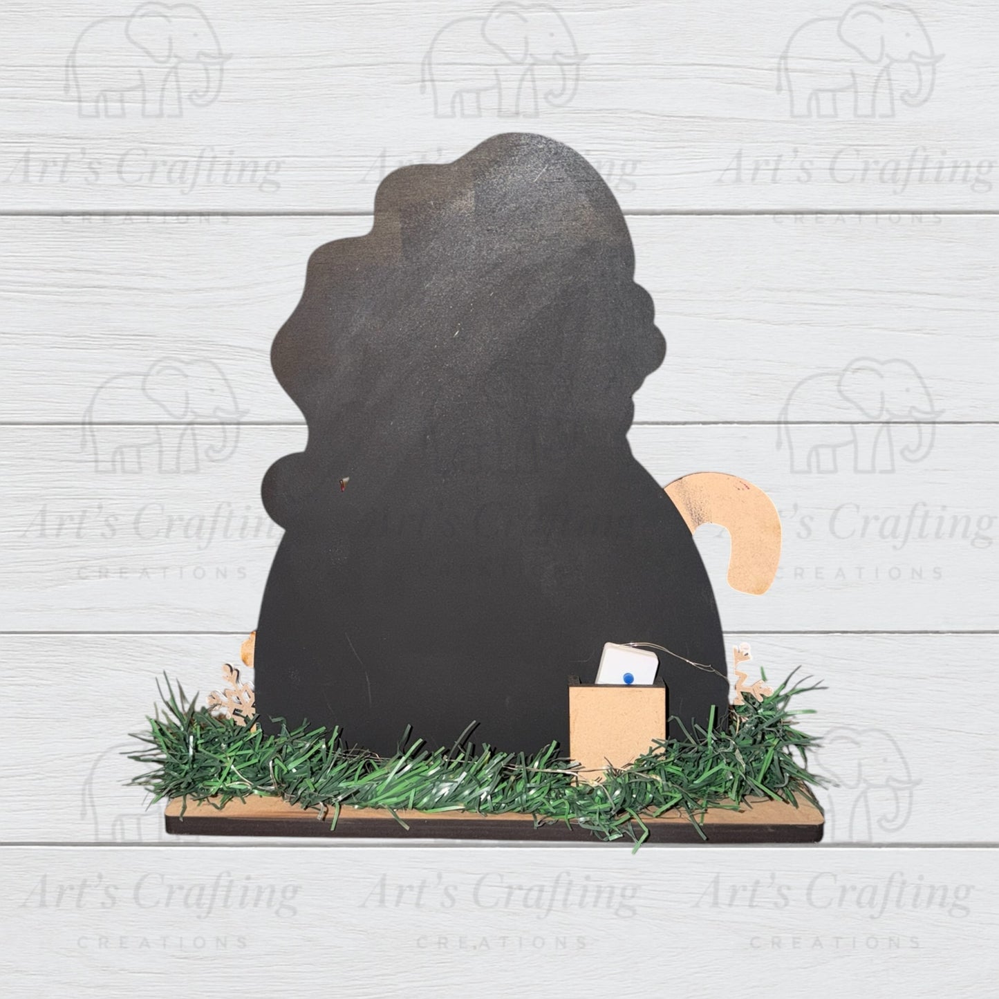Kris Kringle Lighted Shelf Sitter