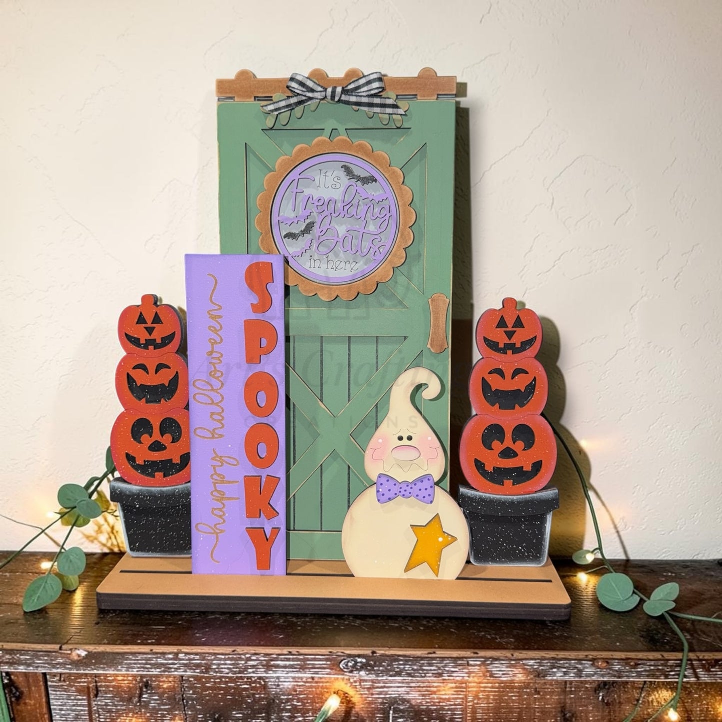 Barn Door with Interchangeable Porch Base - Double sided