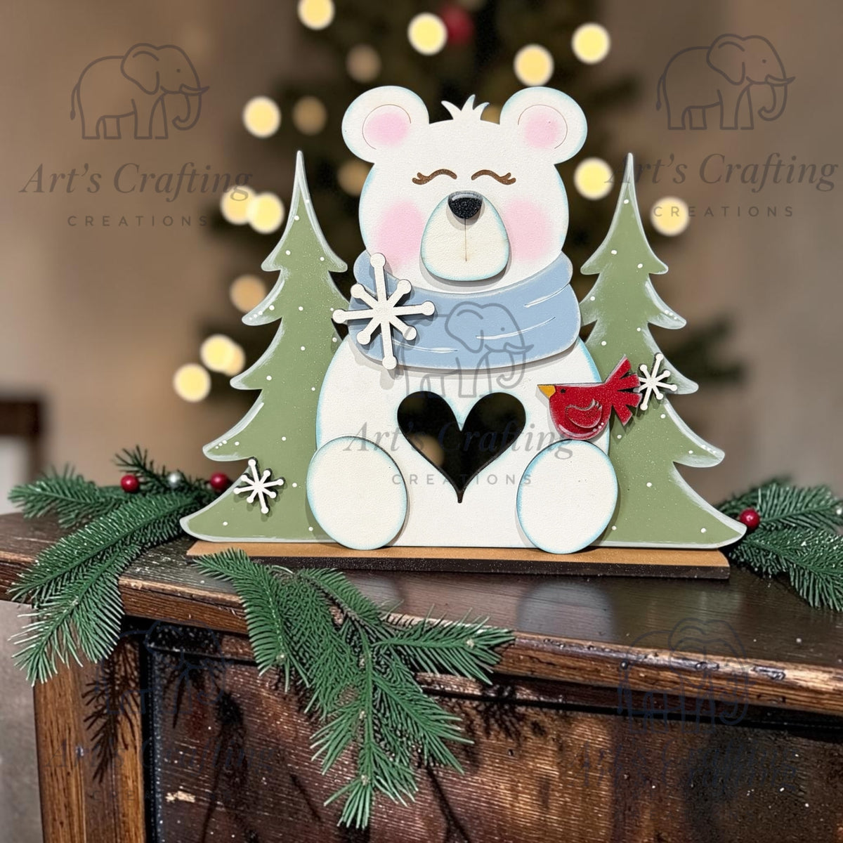 Polar Bear Votive Shelf Sitter