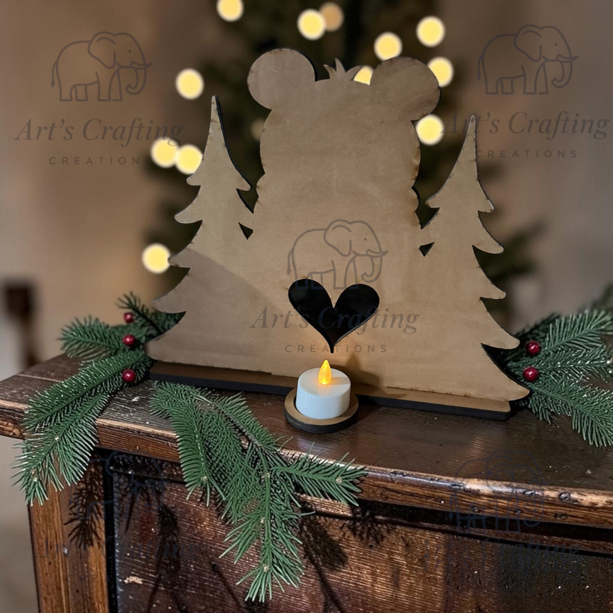 Polar Bear Votive Shelf Sitter