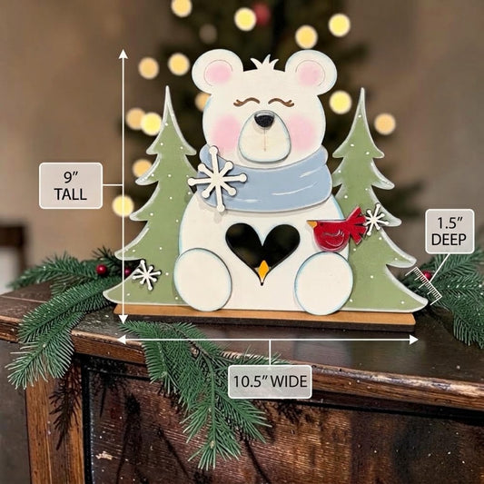 Polar Bear Votive Shelf Sitter