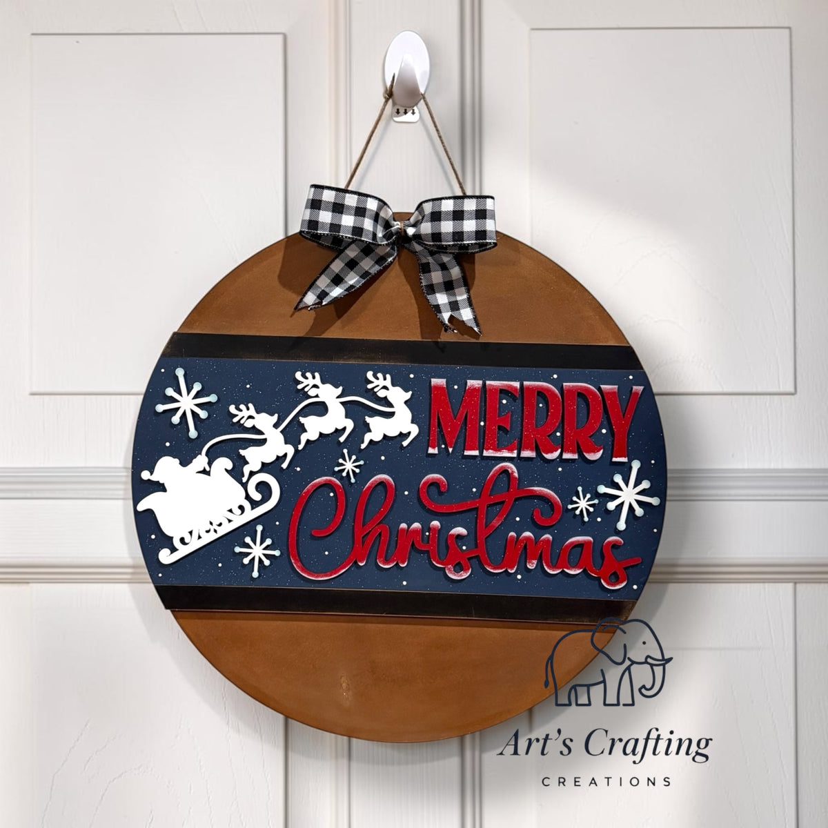 Merry Christmas - 18" Round Interchangeable Insert