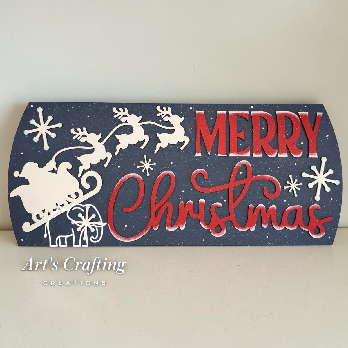 Merry Christmas - 18" Round Interchangeable Insert