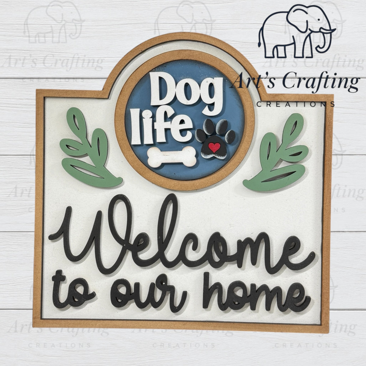 3" Round Insert - Dog Life - Dog