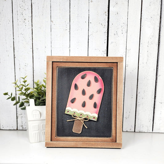 5x6 Interchangeable Insert  - Watermelon Popsicle