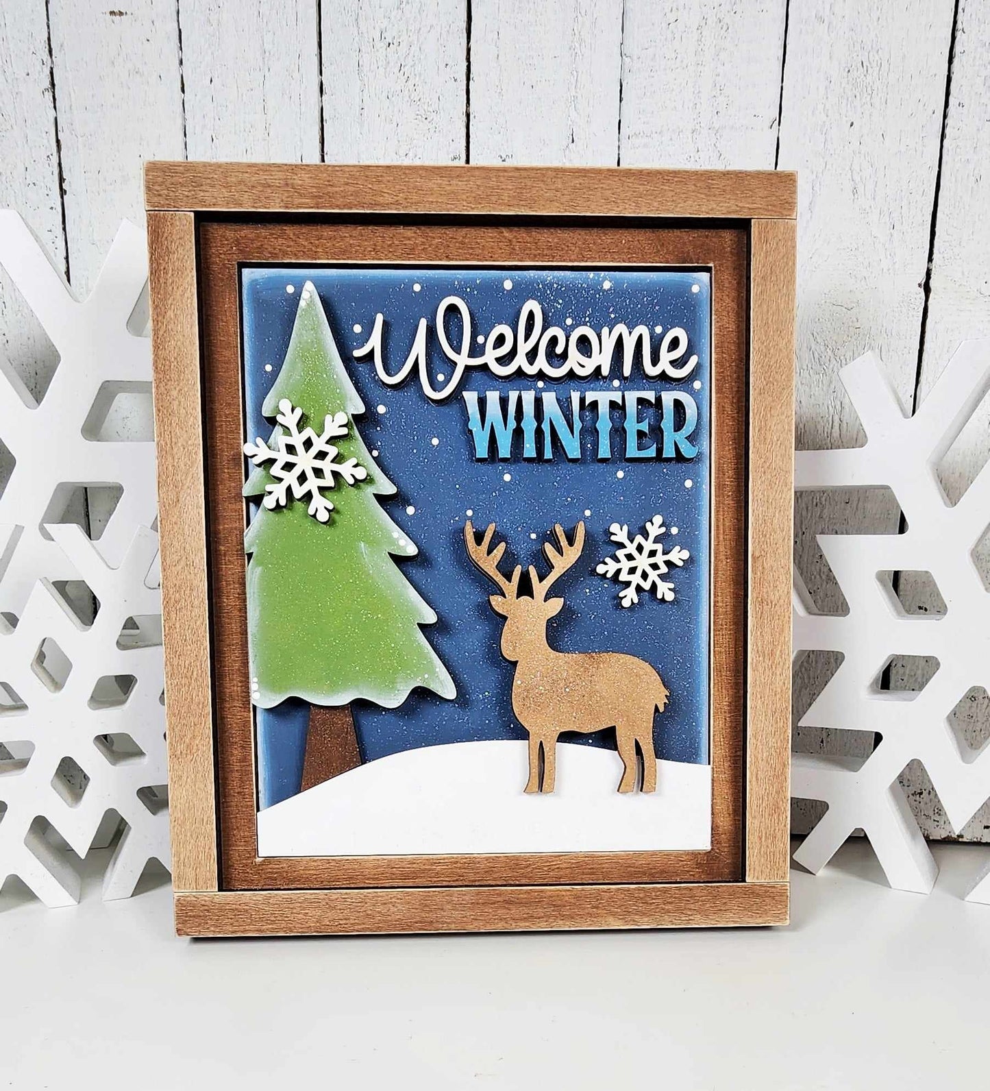 5x6 Interchangeable Insert  - Welcome Winter