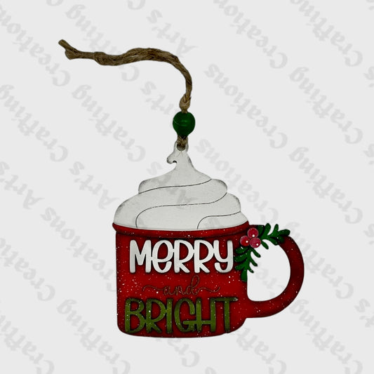 Merry & Bright Mug Ornament