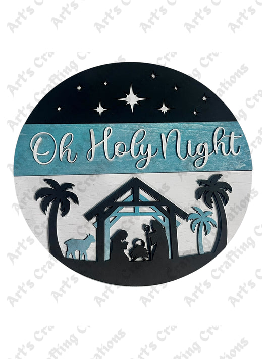 Oh Holy Night Door Hanger