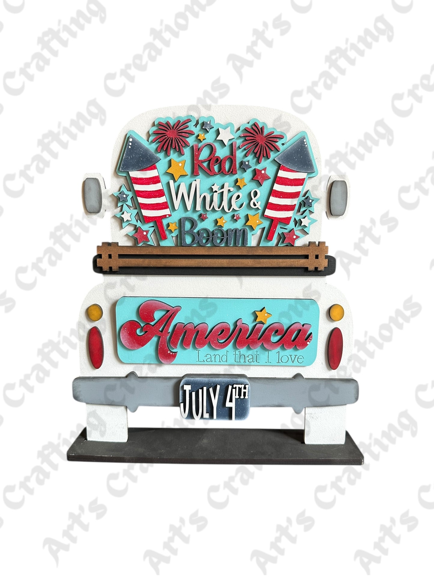 12" Interchangeable Insert - Red, White, and Boom