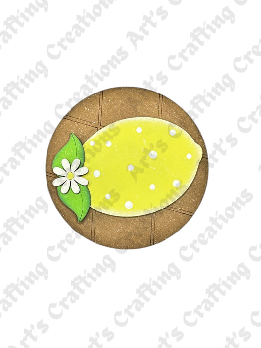 3" Round Insert - Lemon - June
