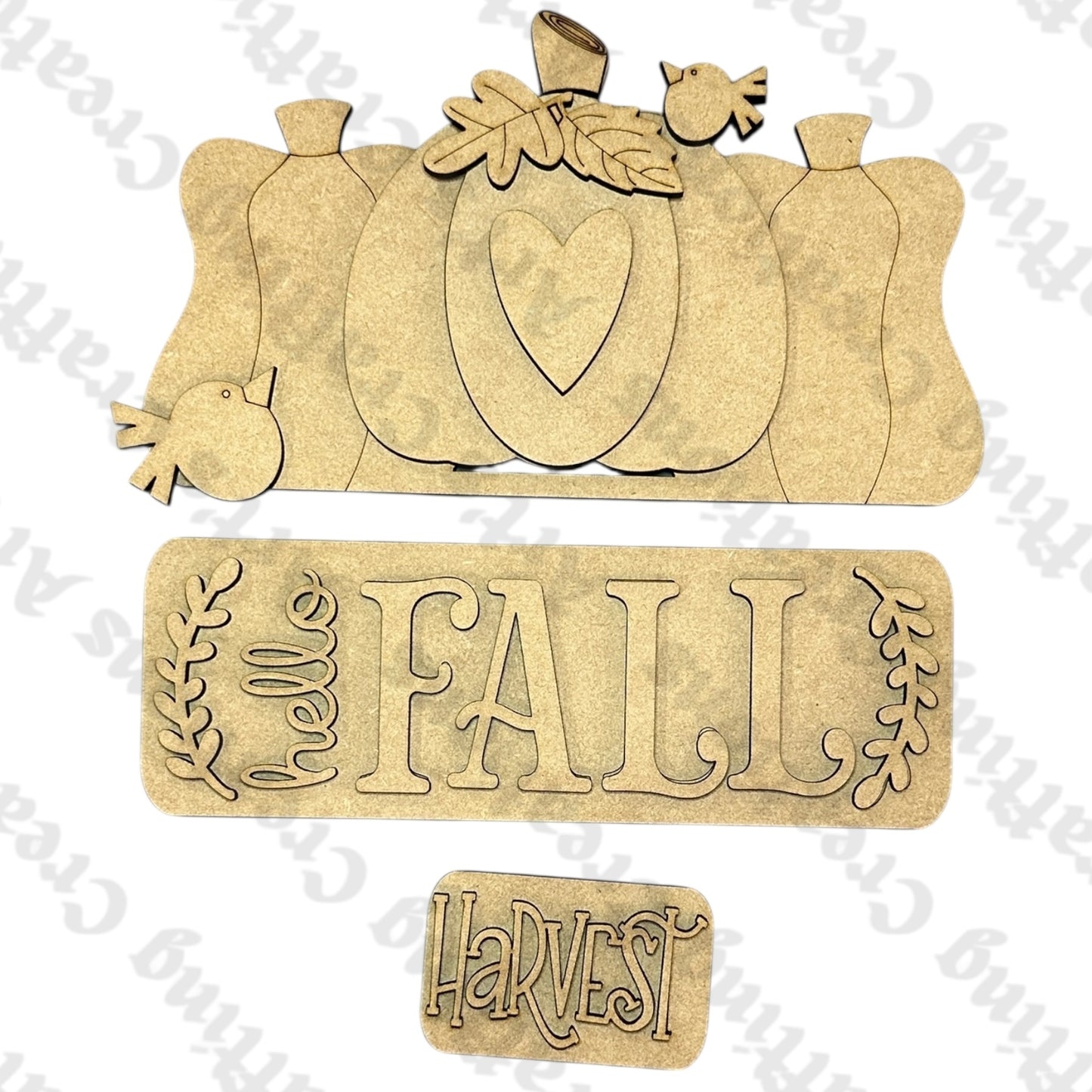 12" Interchangeable Insert - Hello Fall