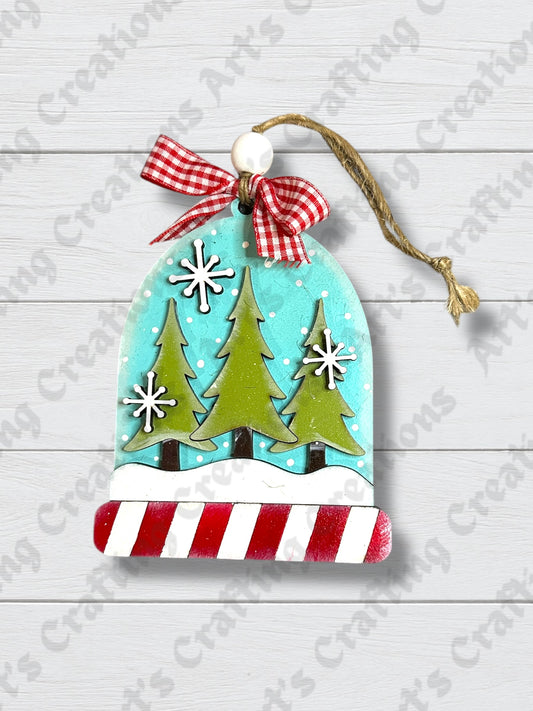Tree Snow Globe Ornament