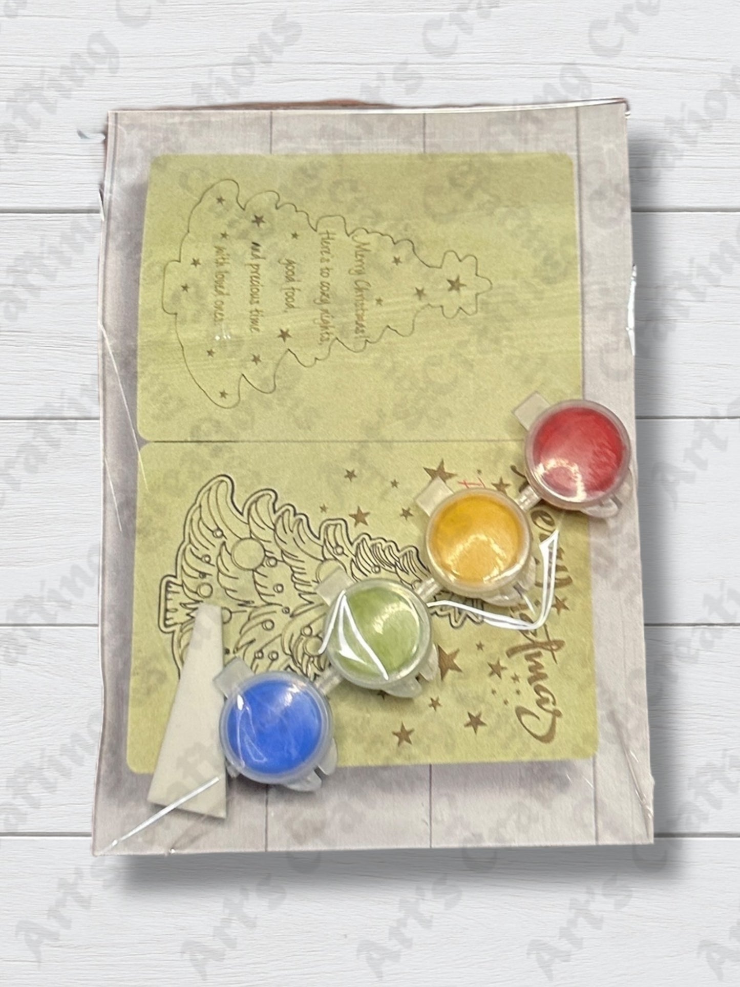 Christmas Tree Greeting Card Ornament