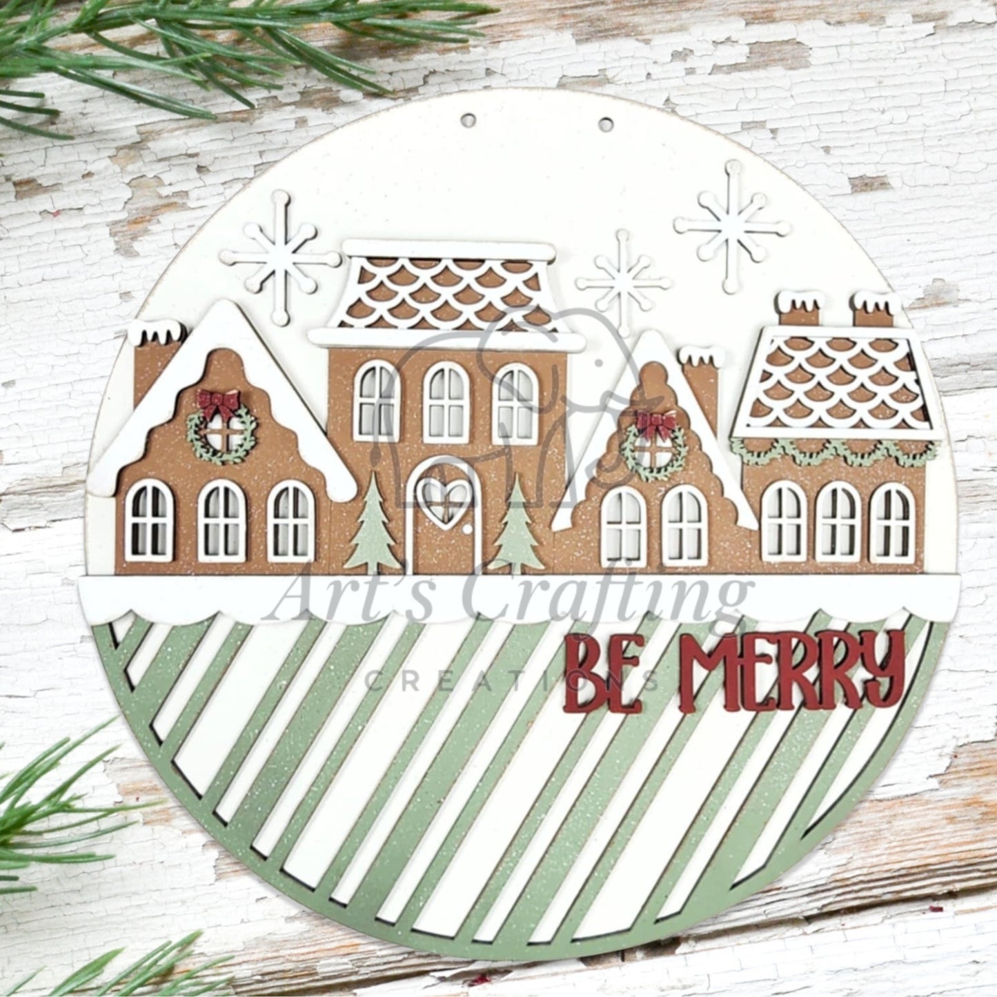 Be Merry Hanging Sign