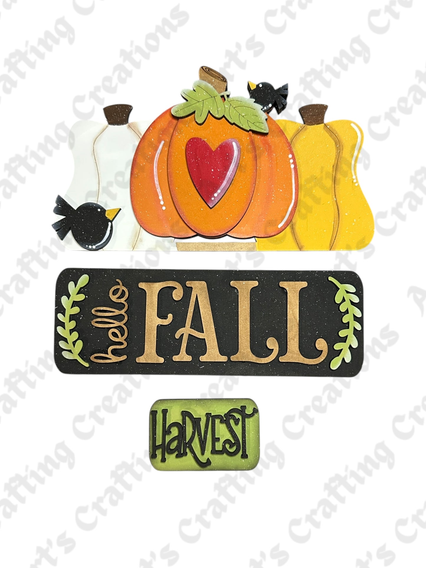 12" Interchangeable Insert - Hello Fall