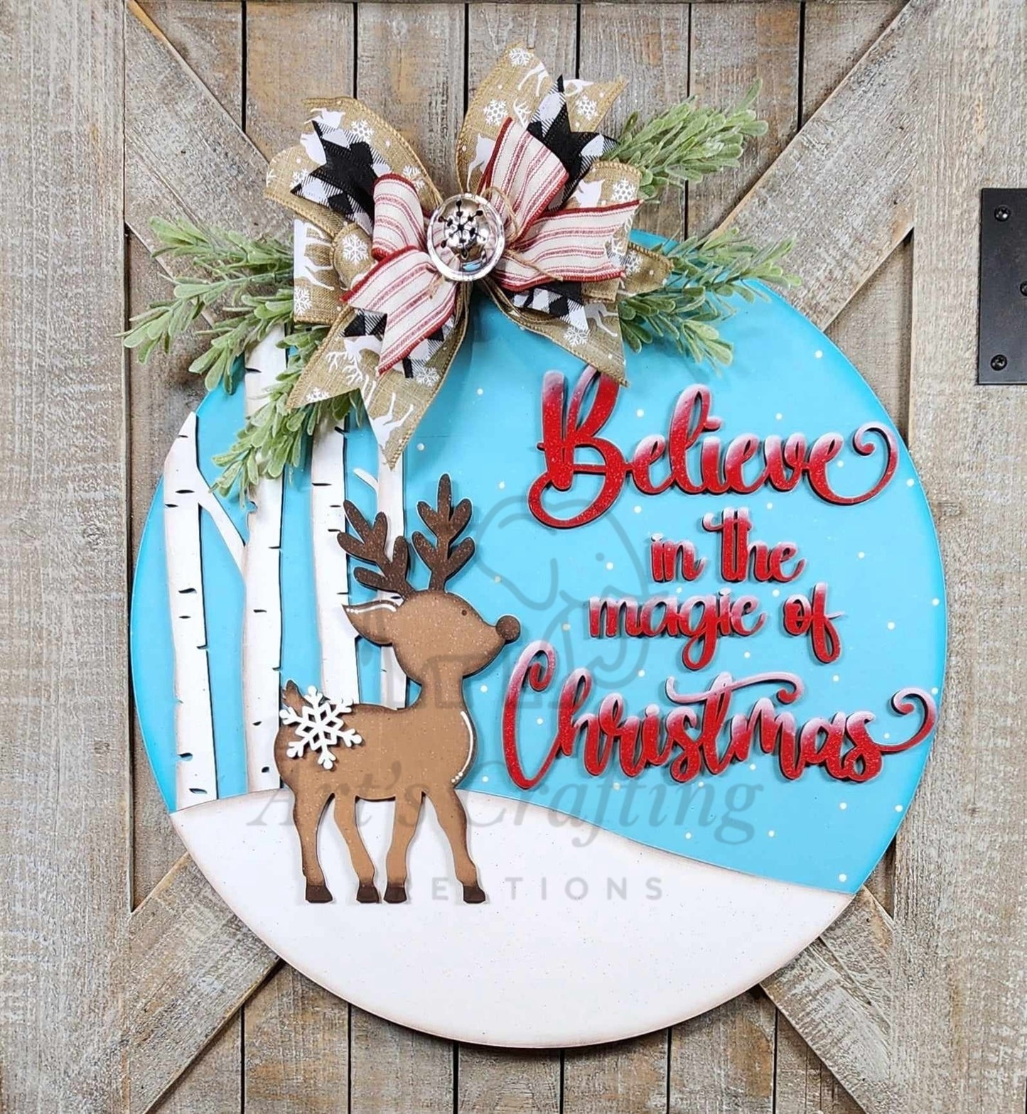 Believe in the magic of Christmas Hanging Sign