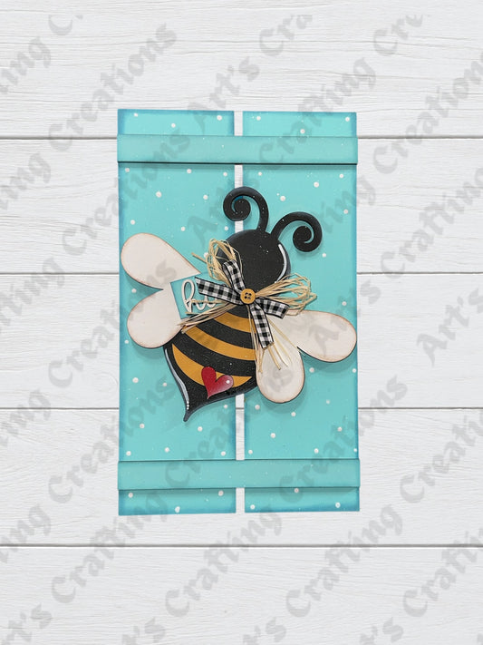 Bee Pallet Sign Shelf Sitter