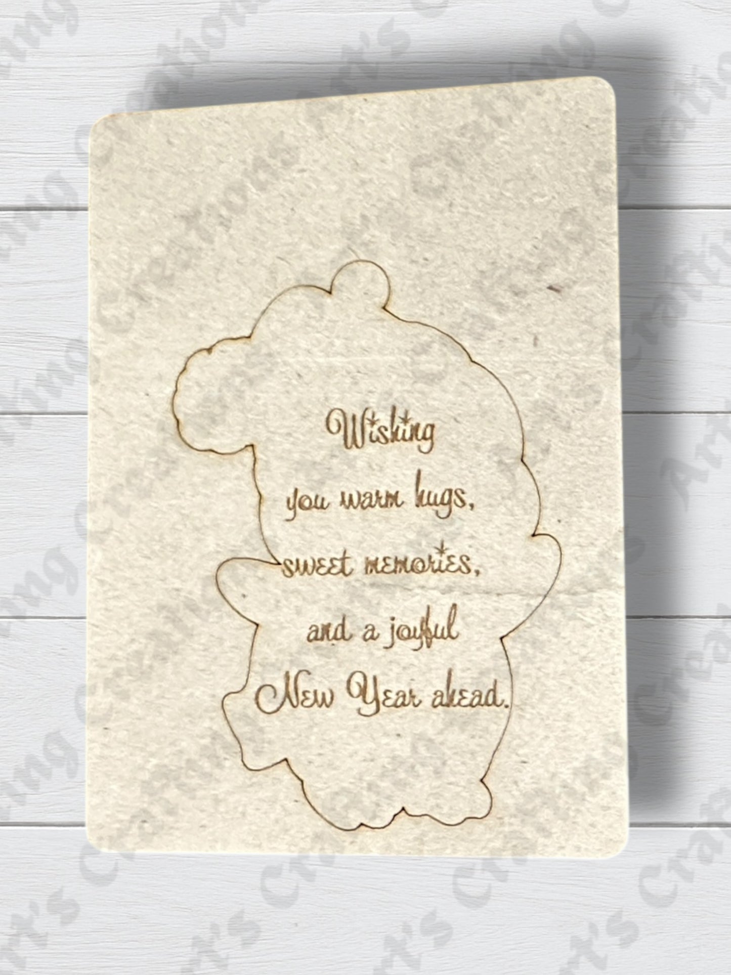 Penguin Greeting Card Ornament