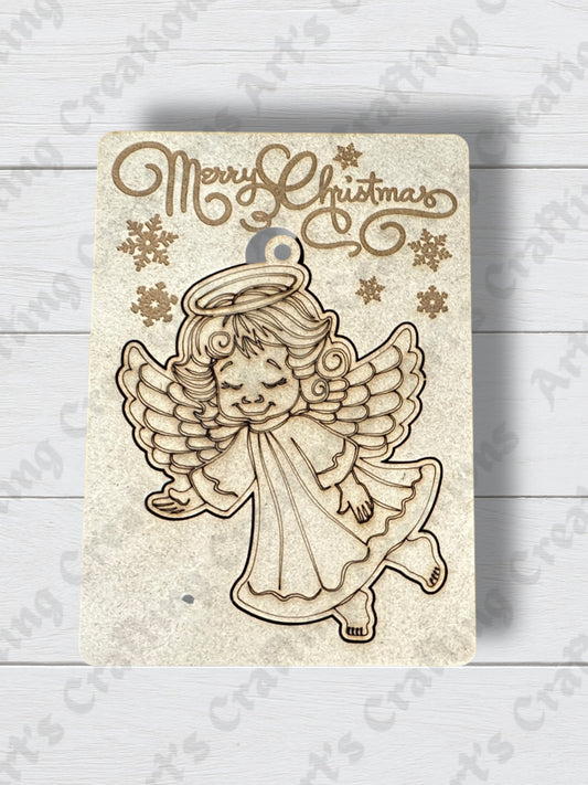 Angel Greeting Card Ornament