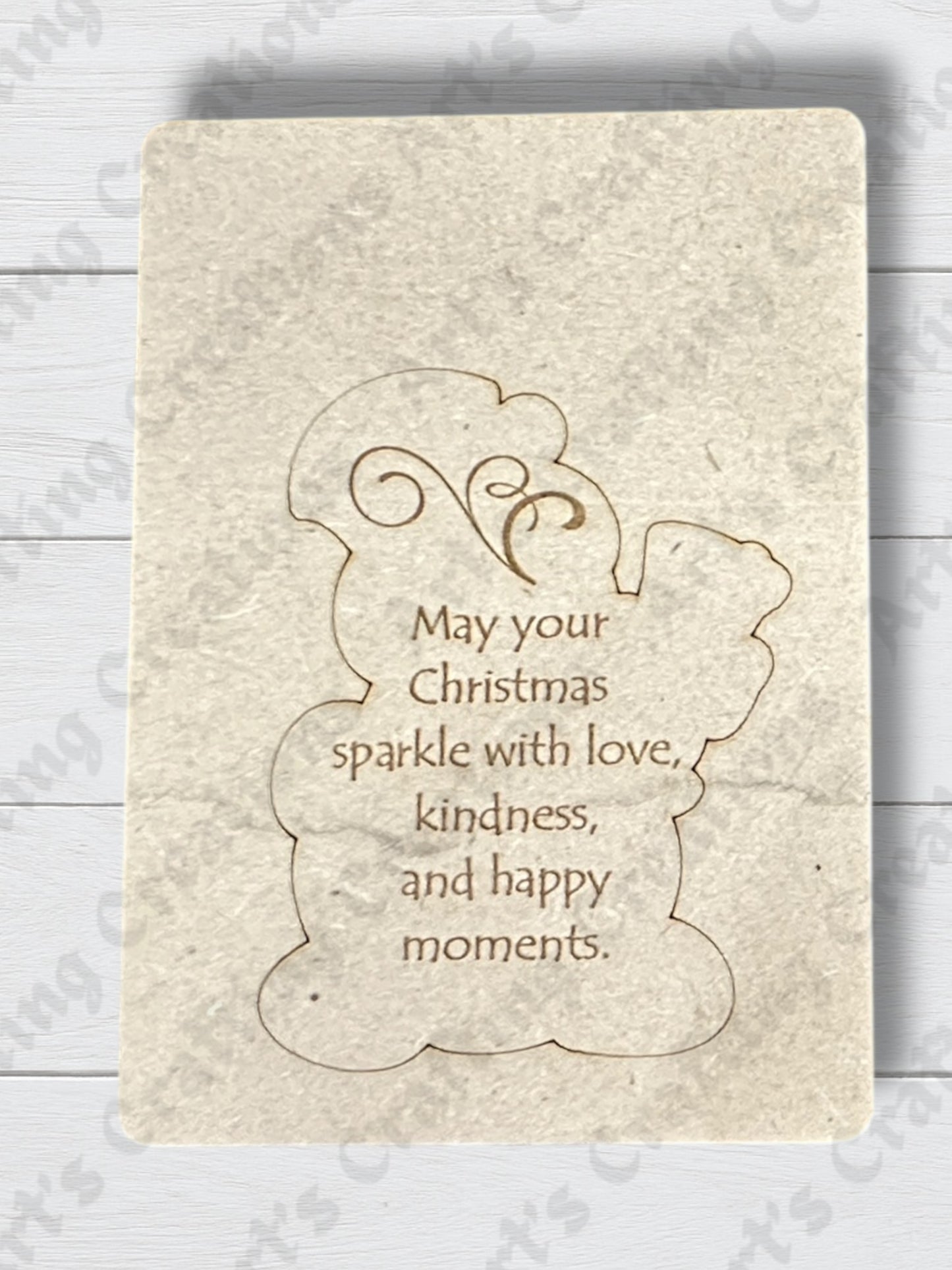 Snowman Greeting Card Ornament