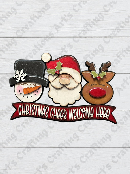 Christmas Cheer Welcome Here Shelf Sitter
