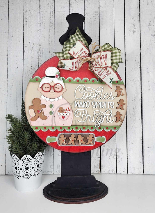 Cookies Make Spirits Bright Hanging Sign