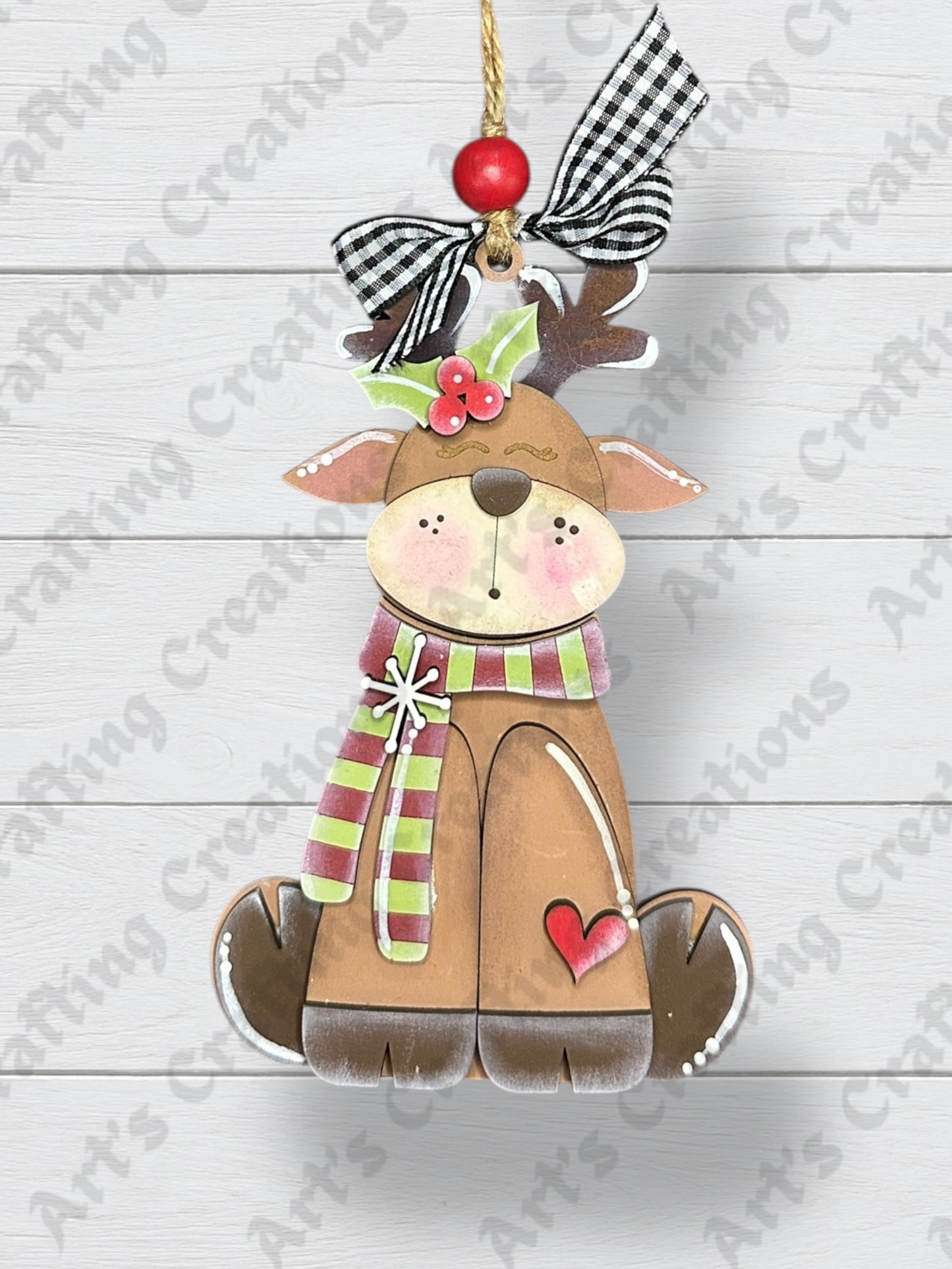 Sitting Reindeer Ornament