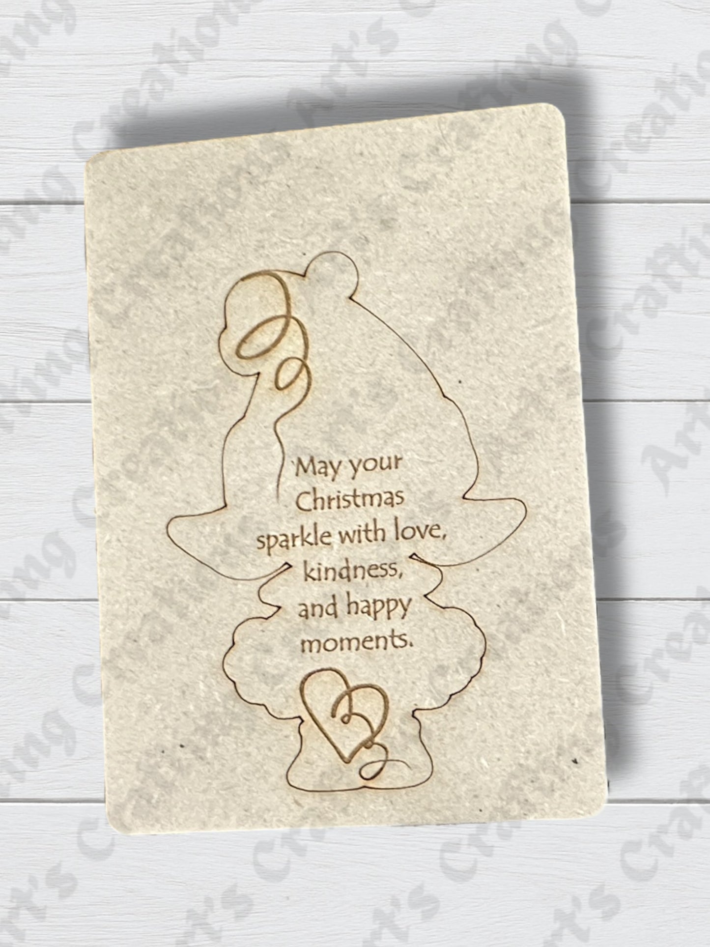Elf Girl Greeting Card Ornament
