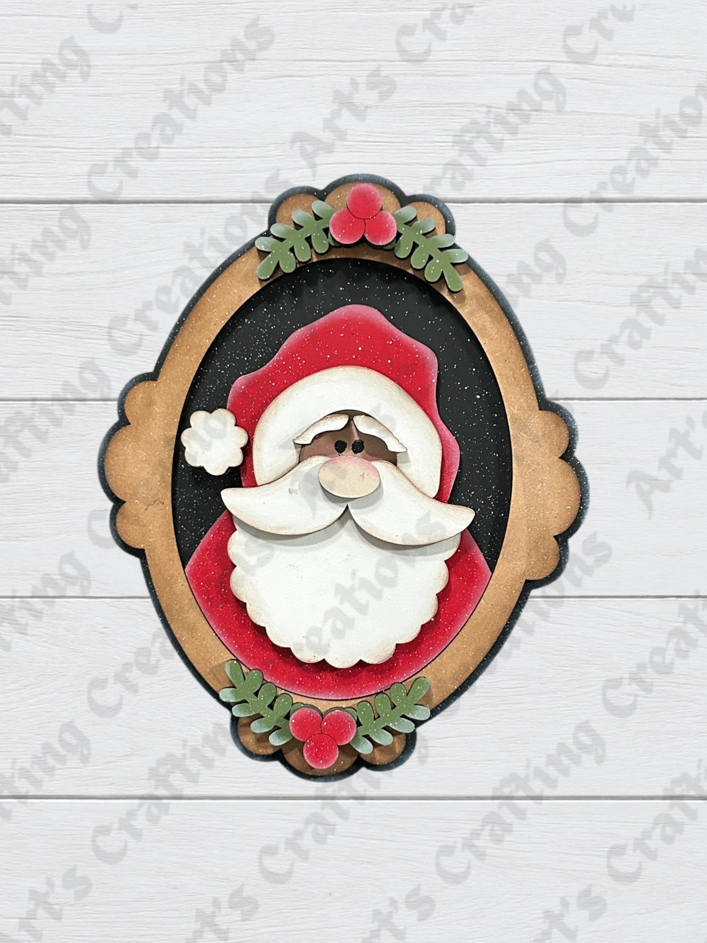 Framed Santa Shelf Sitter