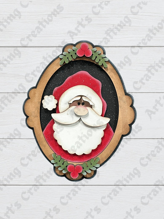 Framed Santa Shelf Sitter