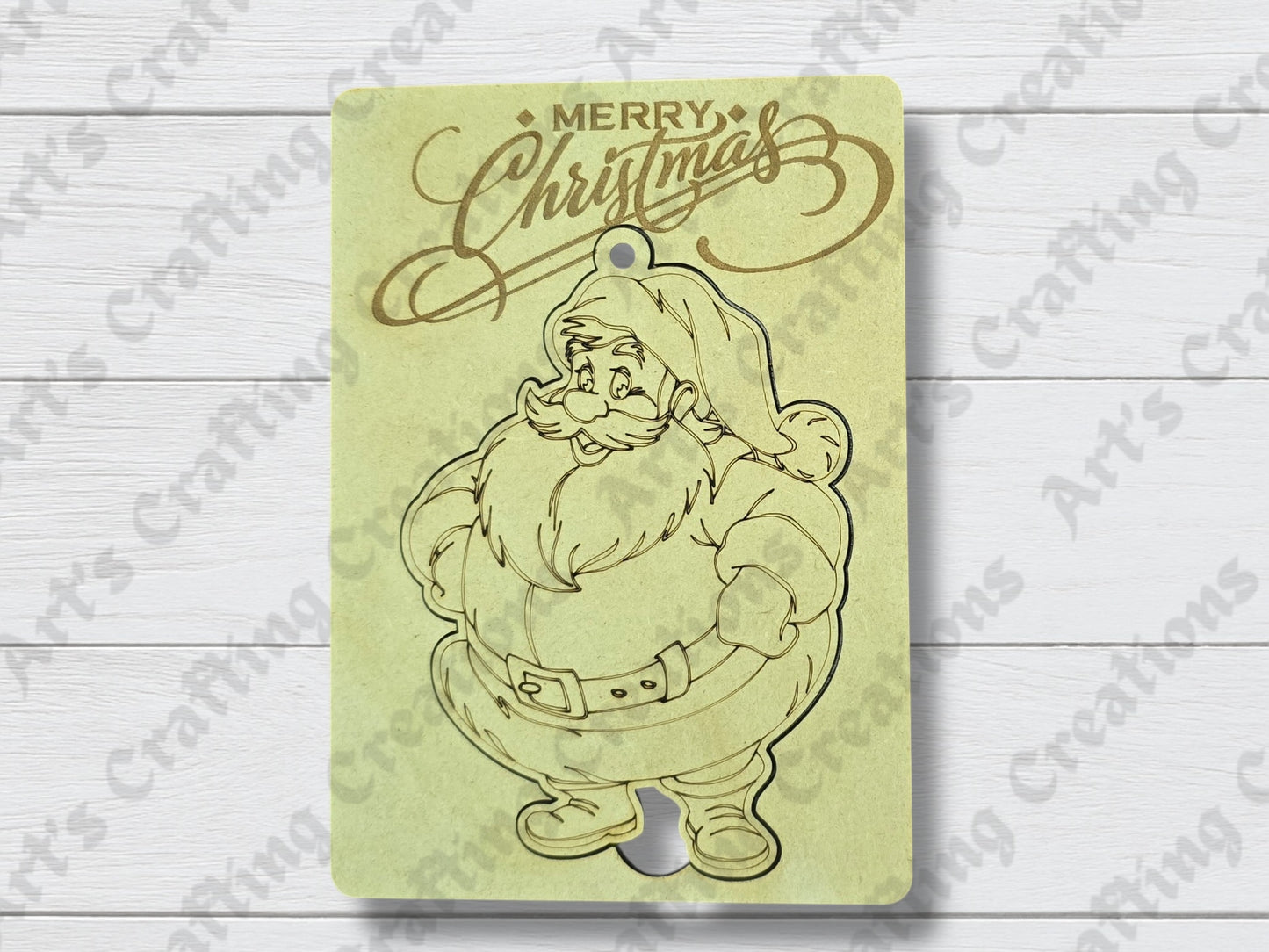 Santa Claus Greeting Card Ornament