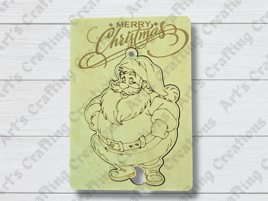 Santa Claus Greeting Card Ornament