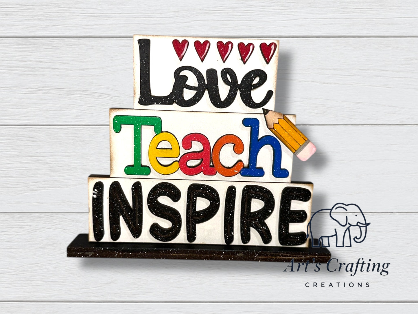 Love Teach Inspire - Word Stacker