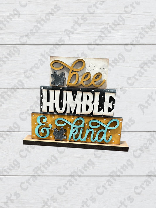 Bee, Humble, and Kind Word Stacker