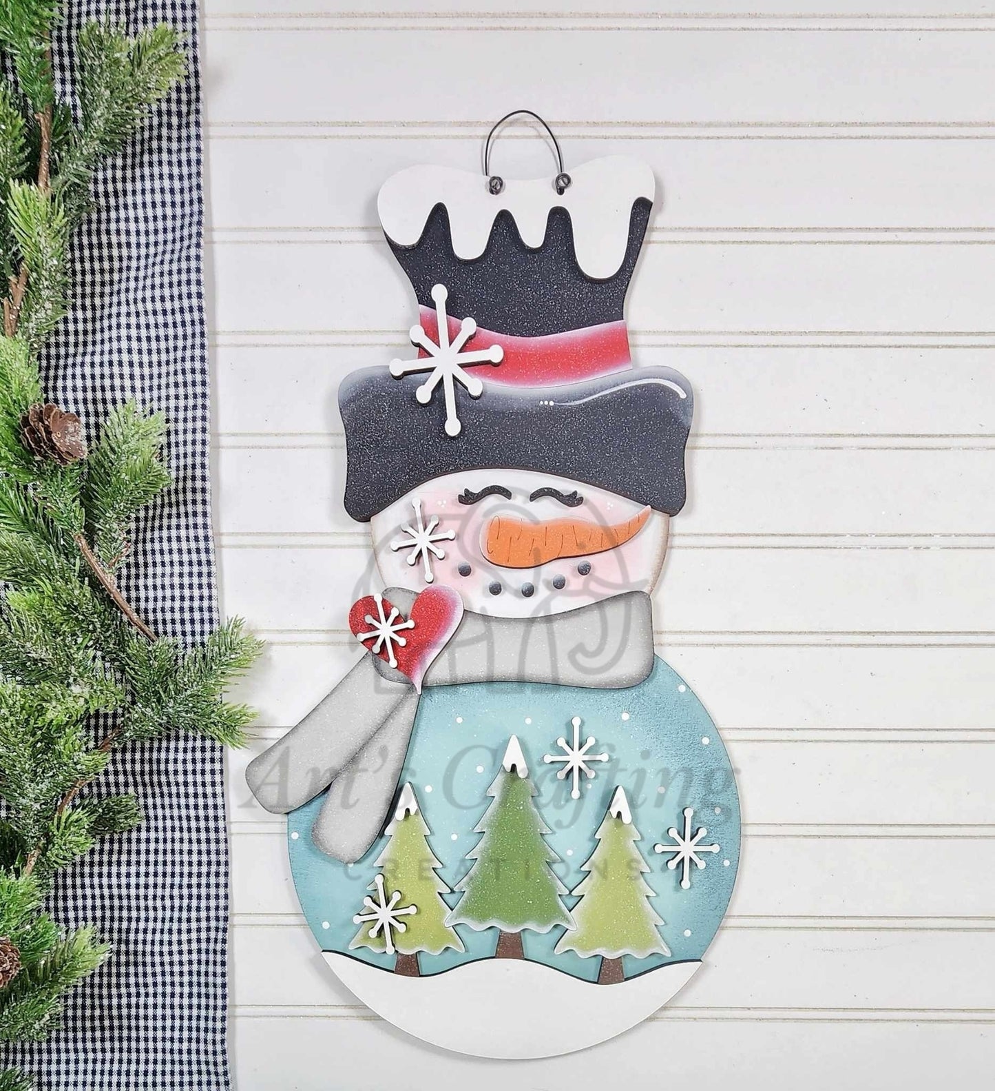 Snowman Winter Hanging Sign