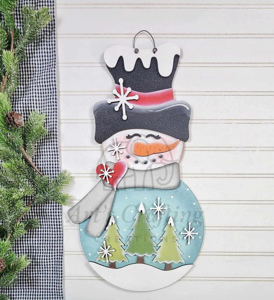 Snowman Winter Hanging Sign