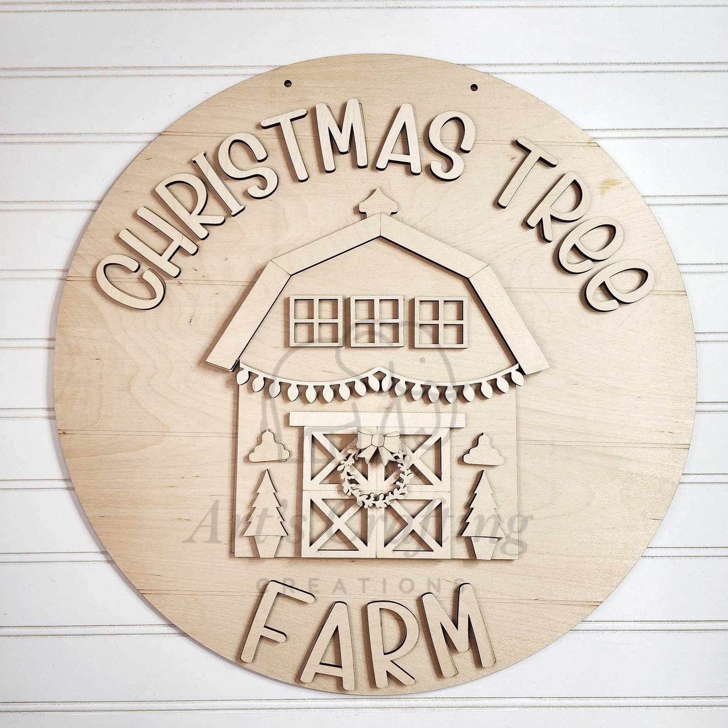 Christmas Tree Farm Hanging Sign