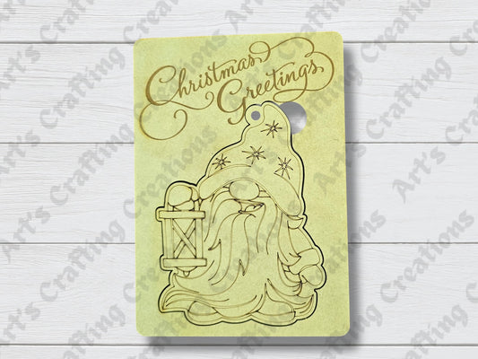 Gnome Greeting Card Ornament