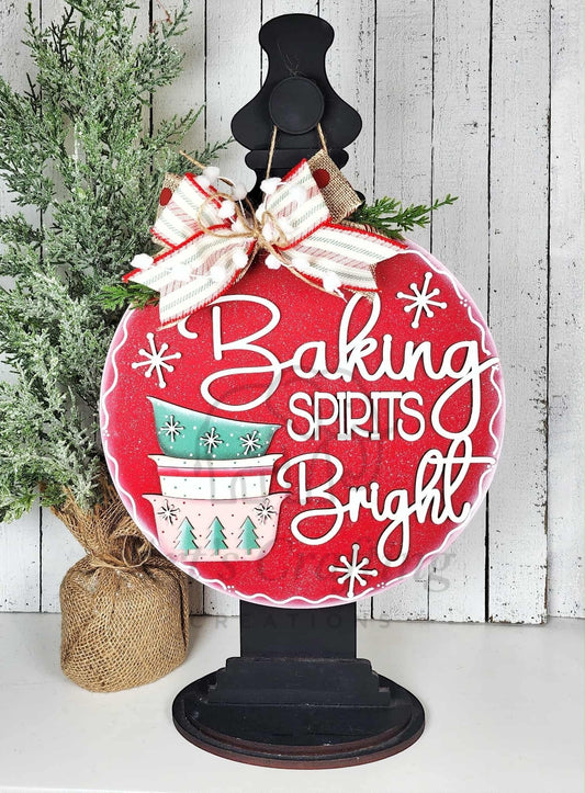 Baking Spirits Bright Hanging Sign