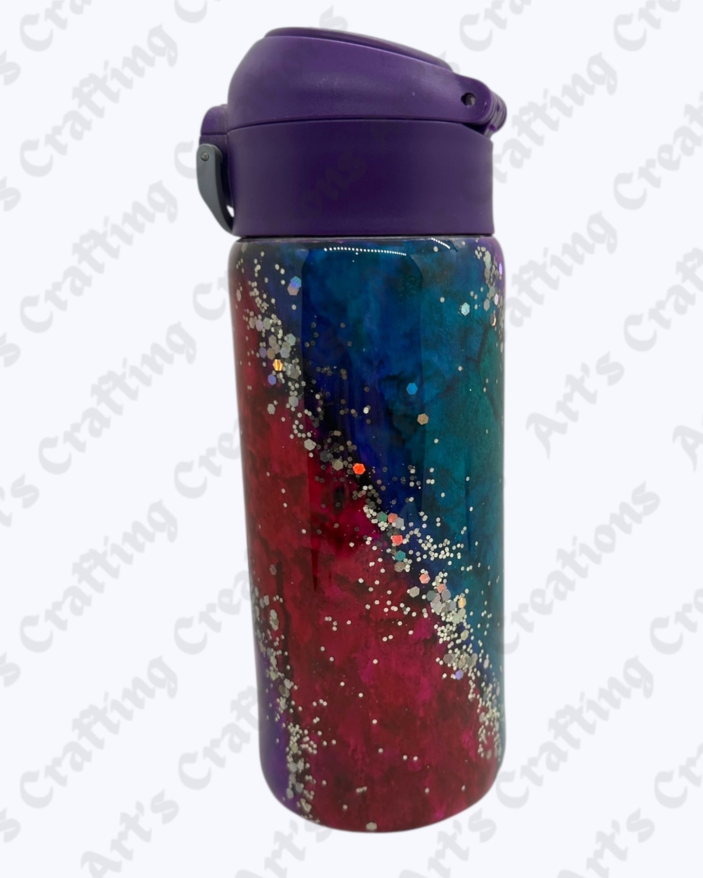 Ink Swirl Purple 12 oz Kids Straw Tumbler