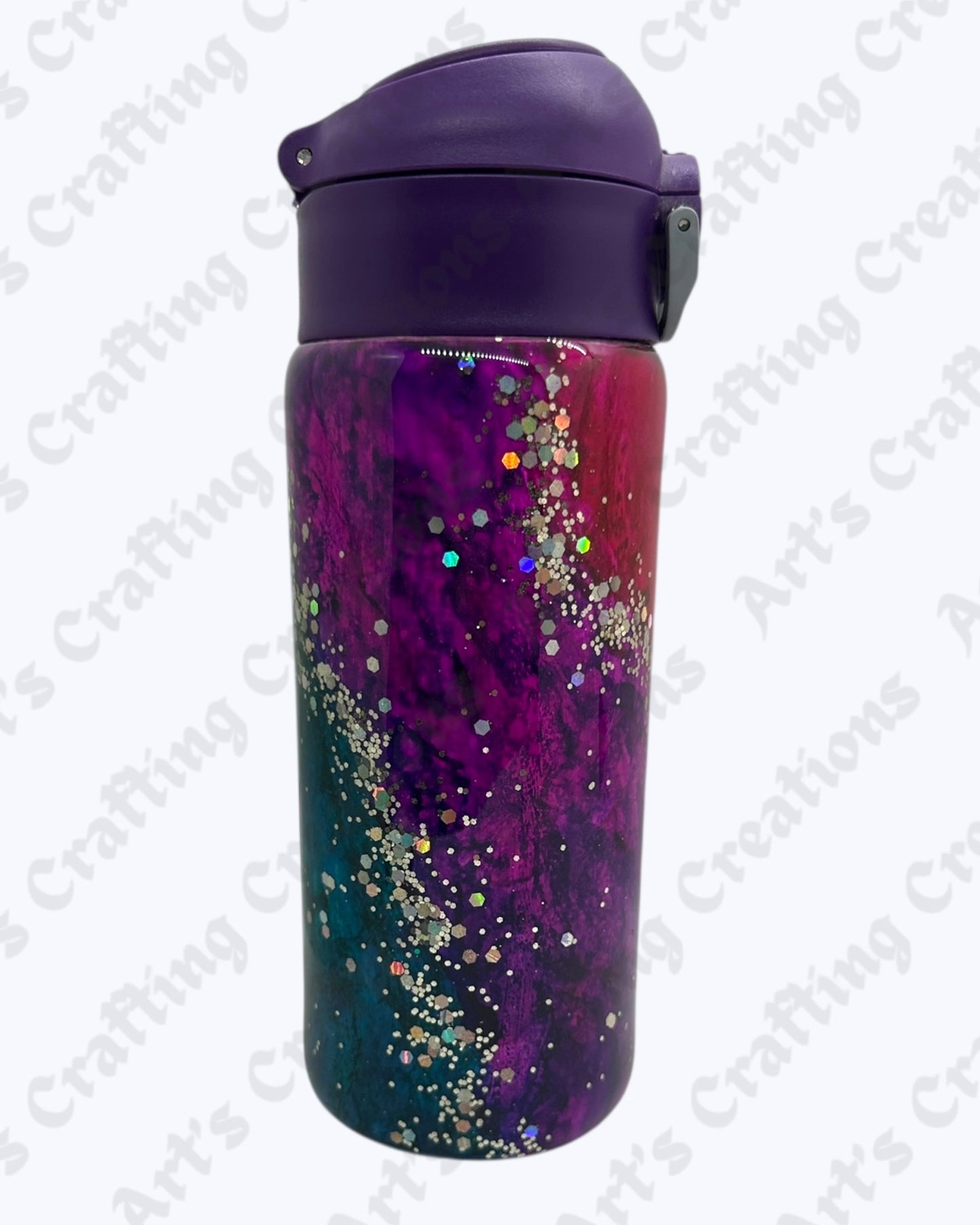Ink Swirl Purple 12 oz Kids Straw Tumbler